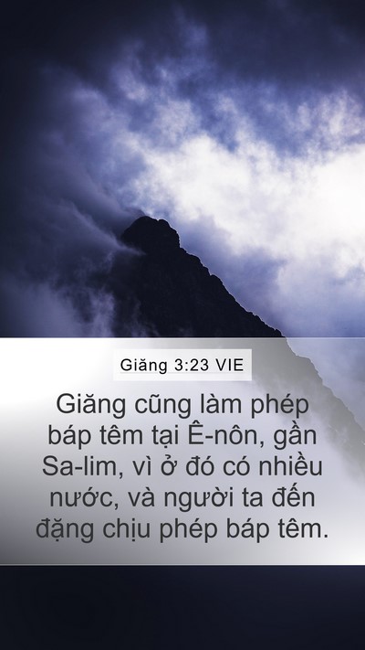 Giăng 3:23 VIE Bible Verse Image