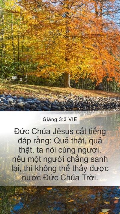 Giăng 3:3 VIE Bible Verse Image
