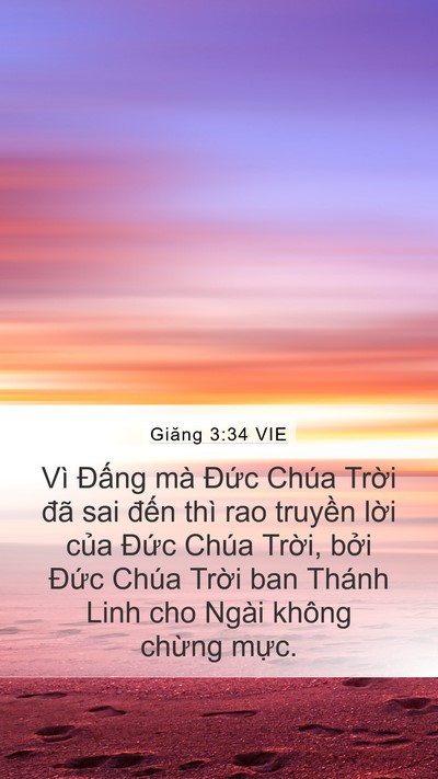 Giăng 3:34 VIE Bible Verse Image