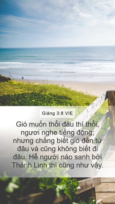 Giăng 3:8 VIE Bible Verse Image