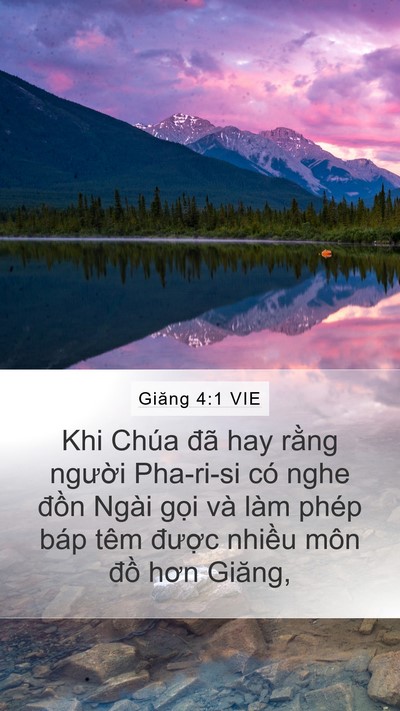 Giăng 4:1 VIE Bible Verse Image