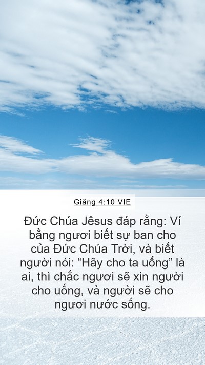 Giăng 4:10 VIE Bible Verse Image