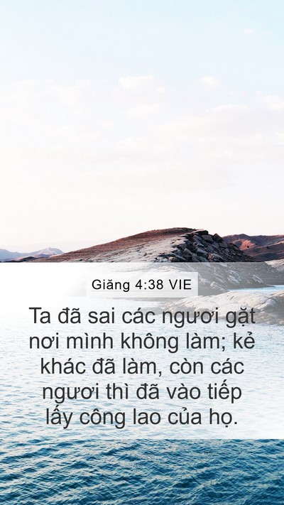Giăng 4:38 VIE Bible Verse Image