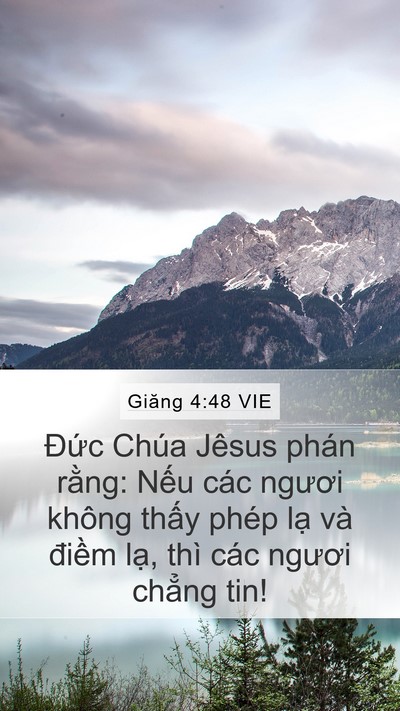 Giăng 4:48 VIE Bible Verse Image