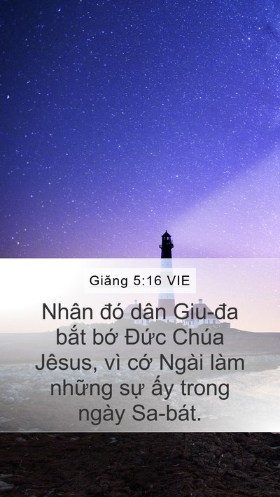 Giăng 5:16 VIE Bible Verse Image