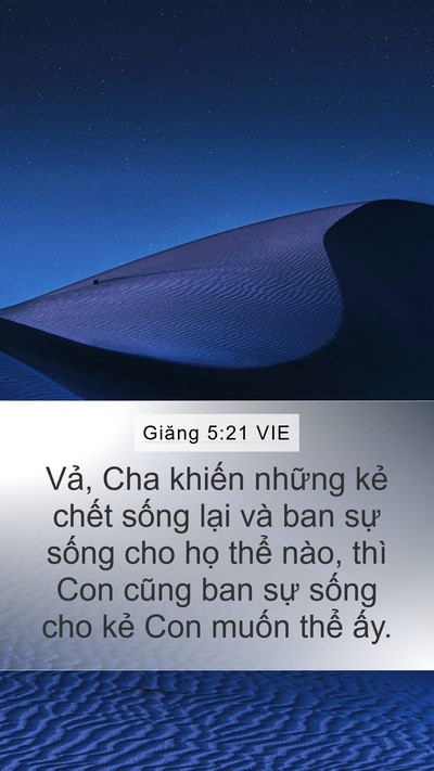Giăng 5:21 VIE Bible Verse Image
