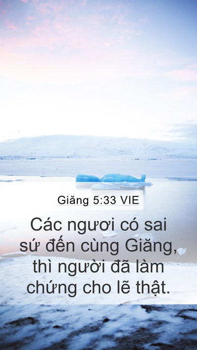 Giăng 5:33 VIE Bible Verse Image