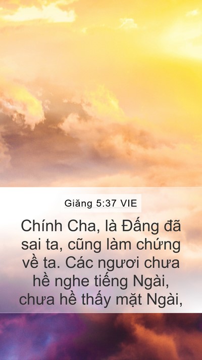 Giăng 5:37 VIE Bible Verse Image