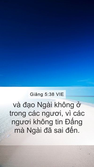 Giăng 5:38 VIE Bible Verse Image