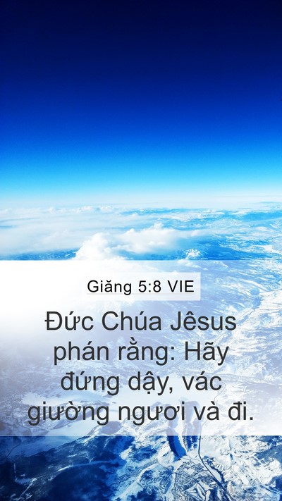 Giăng 5:8 VIE Bible Verse Image