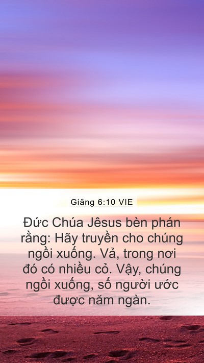 Giăng 6:10 VIE Bible Verse Image