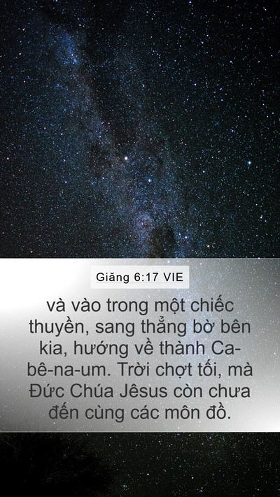 Giăng 6:17 VIE Bible Verse Image