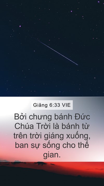 Giăng 6:33 VIE Bible Verse Image