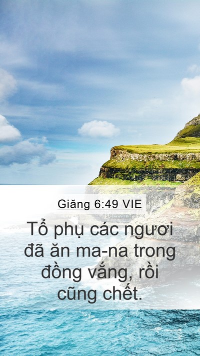 Giăng 6:49 VIE Bible Verse Image