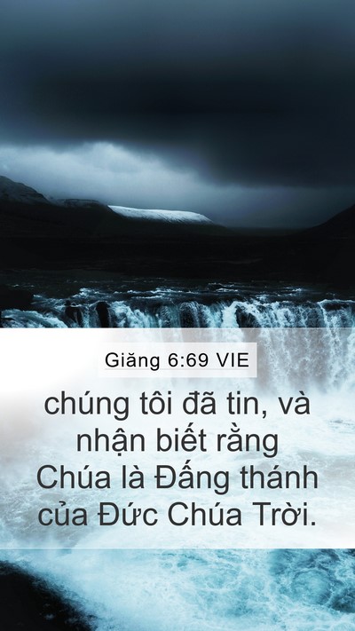Giăng 6:69 VIE Bible Verse Image
