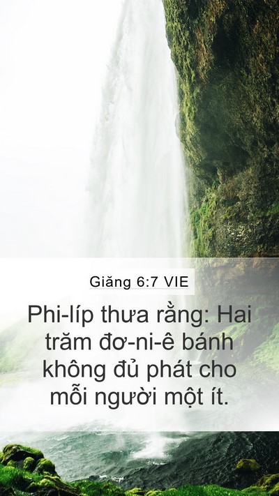 Giăng 6:7 VIE Bible Verse Image