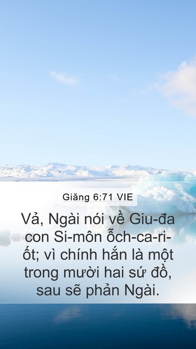 Giăng 6:71 VIE Bible Verse Image