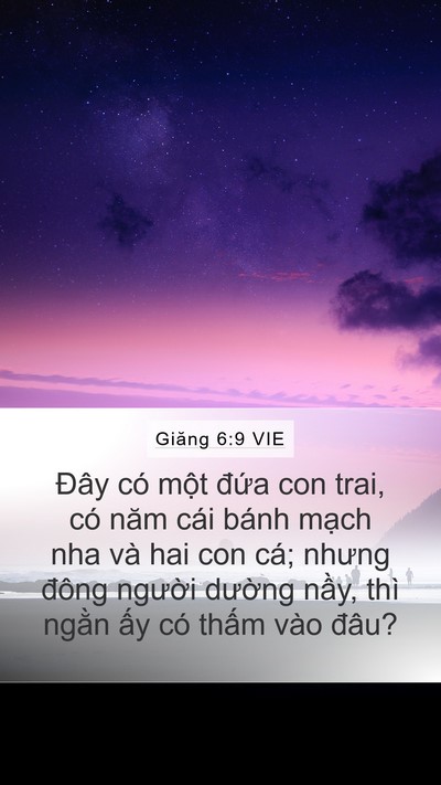 Giăng 6:9 VIE Bible Verse Image