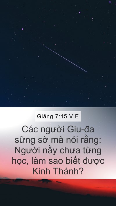 Giăng 7:15 VIE Bible Verse Image