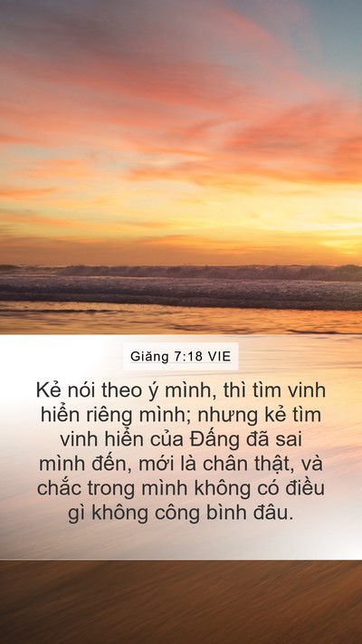 Giăng 7:18 VIE Bible Verse Image