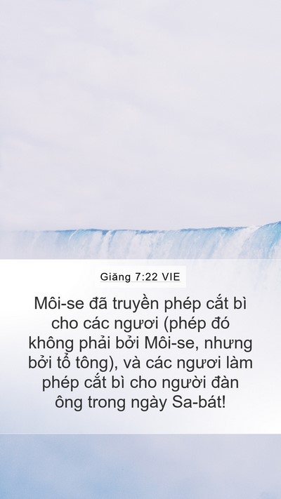Giăng 7:22 VIE Bible Verse Image