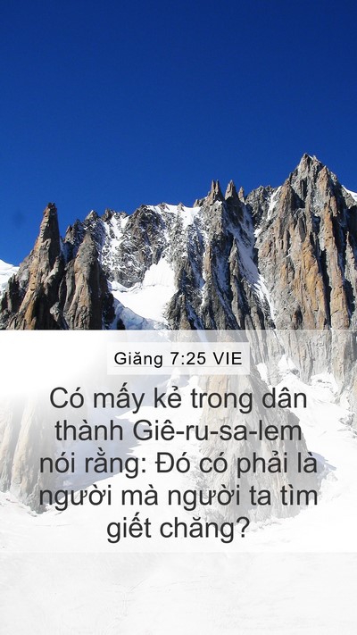 Giăng 7:25 VIE Bible Verse Image