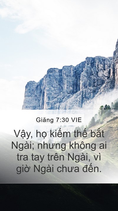 Giăng 7:30 VIE Bible Verse Image