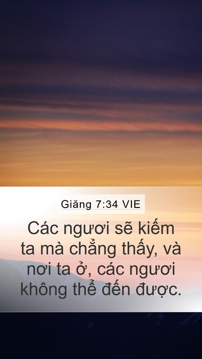 Giăng 7:34 VIE Bible Verse Image