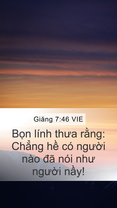 Giăng 7:46 VIE Bible Verse Image
