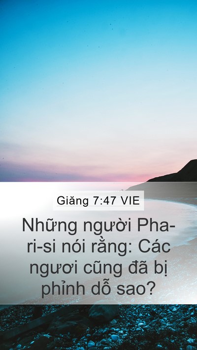 Giăng 7:47 VIE Bible Verse Image