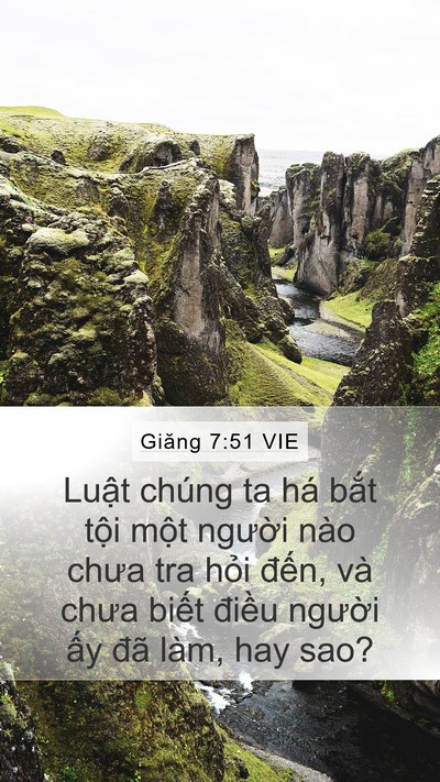 Giăng 7:51 VIE Bible Verse Image