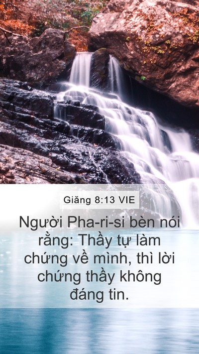 Giăng 8:13 VIE Bible Verse Image
