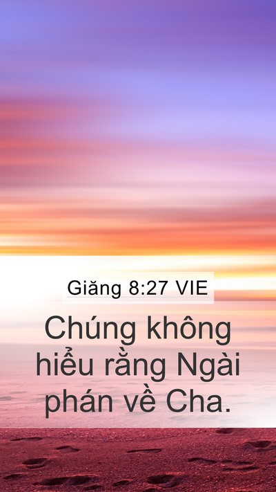 Giăng 8:27 VIE Bible Verse Image