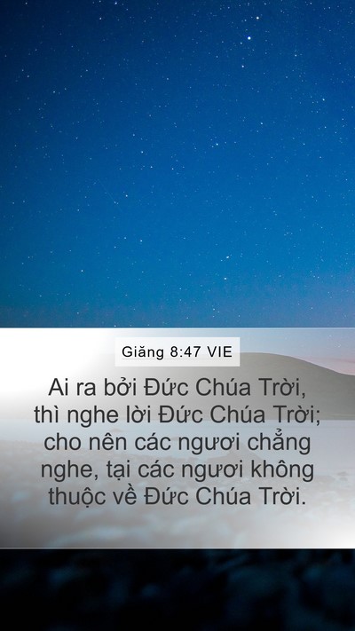 Giăng 8:47 VIE Bible Verse Image