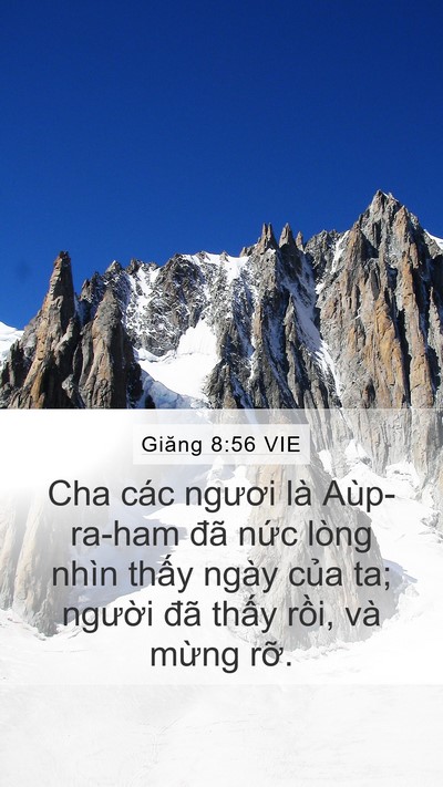 Giăng 8:56 VIE Bible Verse Image
