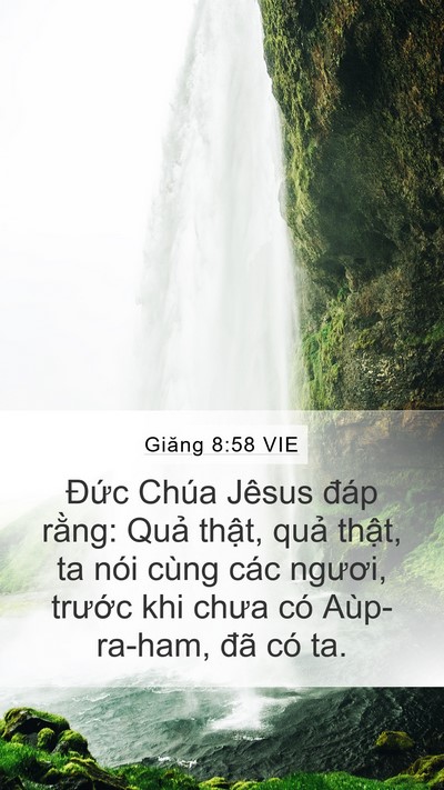 Giăng 8:58 VIE Bible Verse Image