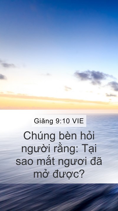 Giăng 9:10 VIE Bible Verse Image