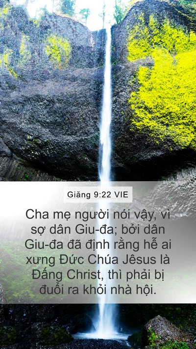 Giăng 9:22 VIE Bible Verse Image