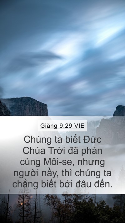 Giăng 9:29 VIE Bible Verse Image