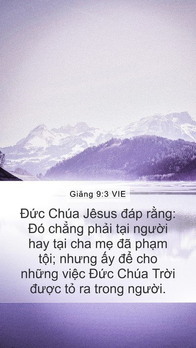 Giăng 9:3 VIE Bible Verse Image