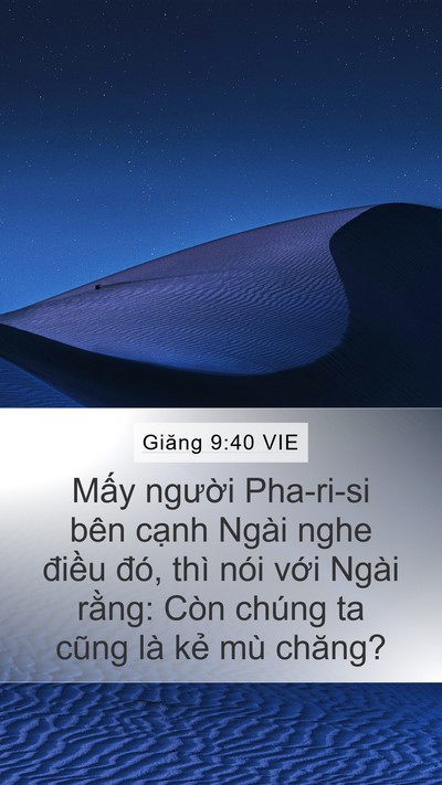 Giăng 9:40 VIE Bible Verse Image