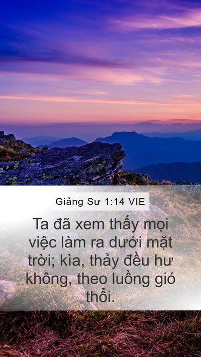 Giảng Sư 1:14 VIE Bible Verse Image
