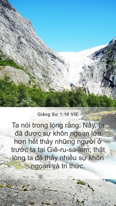 Giảng Sư 1:16 VIE Bible Verse Image