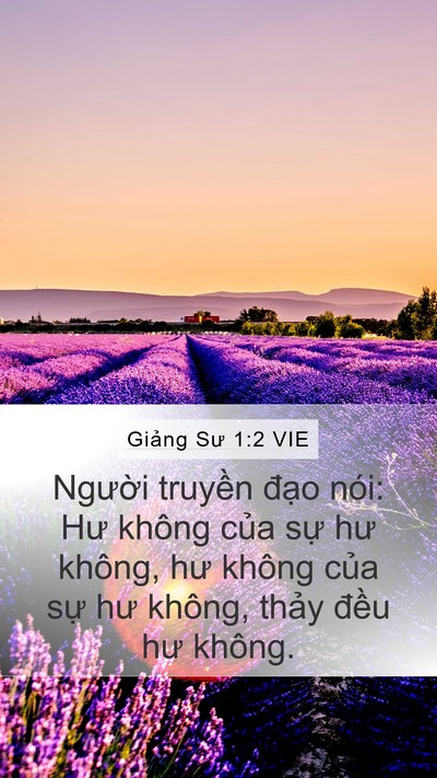 Giảng Sư 1:2 VIE Mobile Phone Wallpaper - Người truyền đạo nói: Hư không của - Mobile Bible Verse Wallpaper