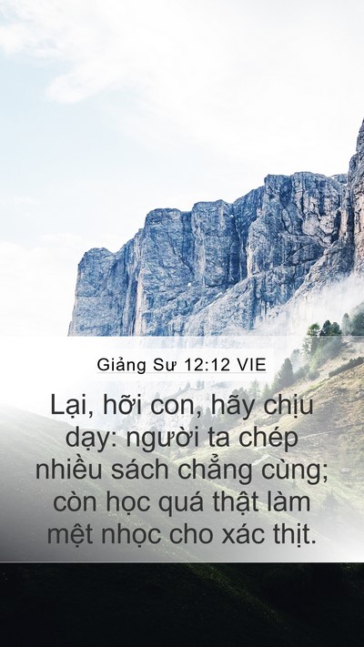 Giảng Sư 12:12 VIE Bible Verse Image