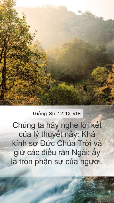 Giảng Sư 12:13 VIE Bible Verse Image
