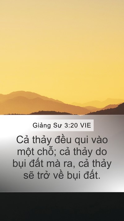 Giảng Sư 3:20 VIE Bible Verse Image