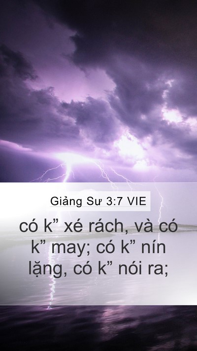 Giảng Sư 3:7 VIE Bible Verse Image
