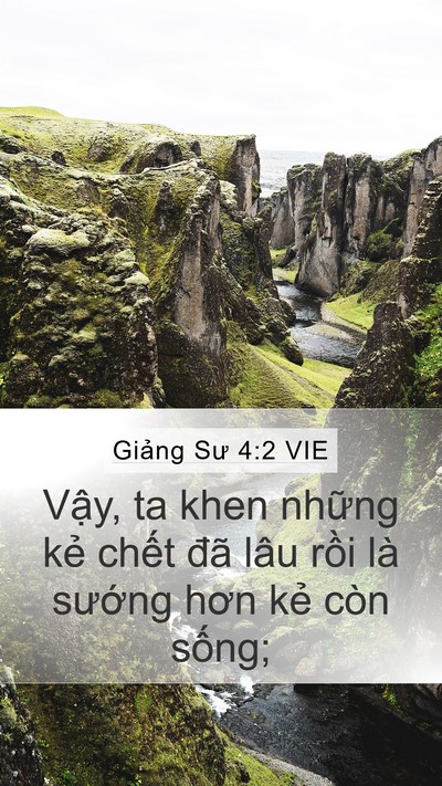 Giảng Sư 4:2 VIE Bible Verse Image