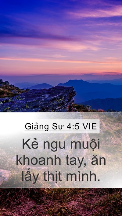 Giảng Sư 4:5 VIE Bible Verse Image